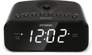 Радиочасы Hyundai H-RCL221 черный/зеленый