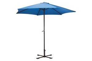 Садовый зонт Ecos GU-03 синий, с крестообразным основанием (93008)