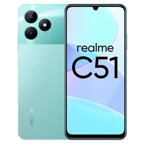 Телефон Realme C51 4/128Gb зеленый (RMX3830)