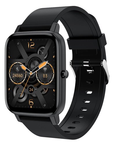 Умные часы Digma Smartline E5 черный (E5B)