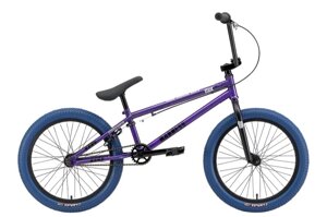 Велосипед взрослый Stark Madness BMX 4 серо-фиолетовый/черный/темно-синий (HQ-0014148)