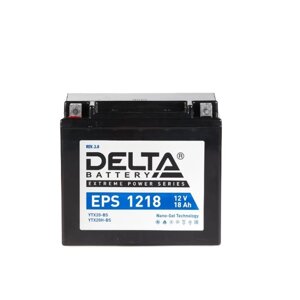 Аккумуляторная батарея Delta EPS 1218 (YTX20-BS, YTX20H-BS) 12 В, 20 Ач прямая (