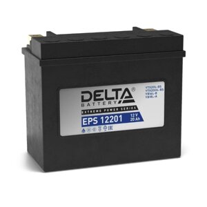 Аккумуляторная батарея Delta EPS 12201 (YTX20HL-BS, YTX20L-BS) 12 В, 20 Ач обратная (