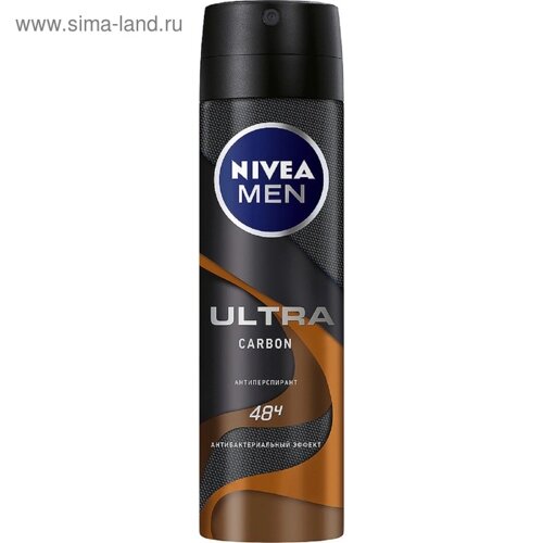 Антиперспирант Nivea Men Ultra Carbon, спрей, 150 мл