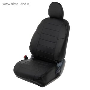 Авточехлы для Chevrolet Lacetti 2004-2013 / Daewoo Gentra, 2005-2015, черный, экокожа