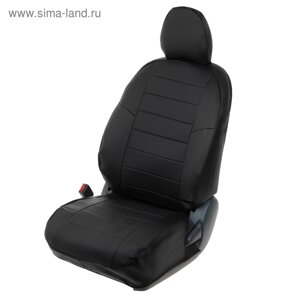 Авточехлы для Hyundai ix35, 2010-2015, черный, экокожа, набор