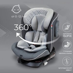 Автокресло Sweet Baby Crosstour, группа 1/2/3 (0-36), 360 SPS Isofix, цвет серый