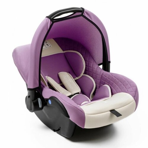 Автолюлька детская AmaroBaby Baby Comfort, группа 0+0-13 кг), цвет светло-фиолетовый/светло-бежевый