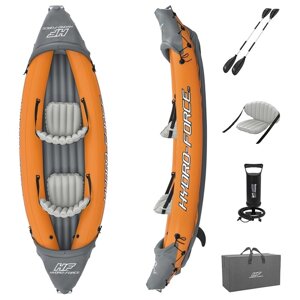 Байдарка Lite-Rapid X2 Kayak, 2-местная, вёсла 218 см, до 160 кг, 321 х 88 х 48 см, 65077 Bestway