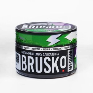Бестабачная никотиновая смесь для кальяна Brusko "Энергетик" 50 г, medium