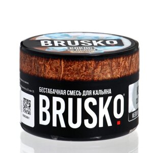 Бестабачная никотиновая смесь для кальяна Brusko "Кокос со льдом", 50 г, medium