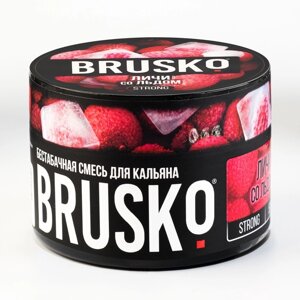 Бестабачная никотиновая смесь для кальяна Brusko "Личи со льдом", 50 г, strong