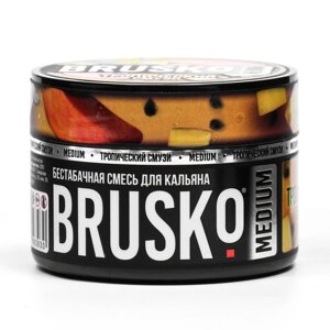 Бестабачная никотиновая смесь для кальяна Brusko "Тропический смузи", 50 г, medium
