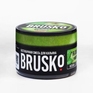 Бестабачная никотиновая смесь для кальяна Brusko "Яблоко с мятой" 50 г, medium