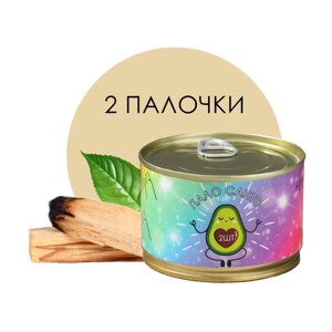 Благовония натуральные Palo Santo "Пало санто. Не неврозь" в консервной банке, 2 шт