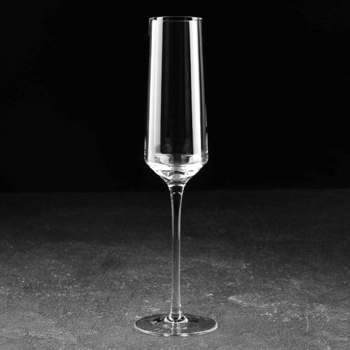 Бокал стеклянный для шампанского Magistro «Алхимия», 230 мл