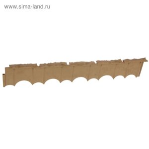 Бордюр «Камешки», 75 13 2 см, песочный