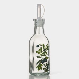 Бутылка стеклянная для соусов и масла Доляна «Олива», 200 мл, 4,529 см