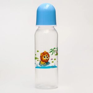 Бутылочка для кормления «Весёлые животные», классическое горло, 250 мл., от 0 мес., цвета МИКС