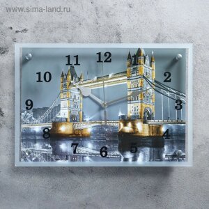 Часы-картина настенные, серия: Город, "Тауэрский Мост", 25х35 см