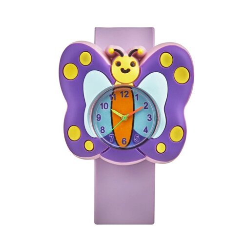 Часы наручные детские "Бабочка", ремешок силикон