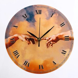 Часы настенные "Фреска", дискретный ход, d-23.5 см
