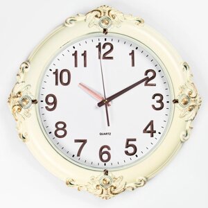 Часы настенные "Грация", d-43 см, дискретный ход