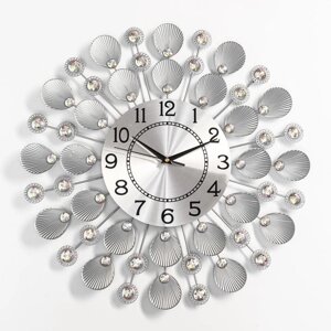 Часы настенные, серия: Ажур, "Кремпе", плавный ход, d-48 см, циферблат 22 см