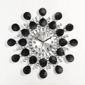 Часы настенные, серия: Ажур, "Рассвет", плавный ход, 48 х 48 см, d-15 см