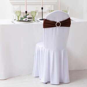Декор для стула, цв. коричневый, 15*35 см, 100% п/э