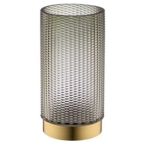 Декоративная ваза из цветного стекла с золотым напылением, 12,512,524 см, цвет серый