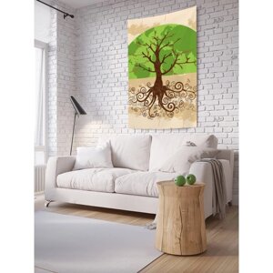 Декоративное панно с фотопечатью «Планета дерева», вертикальное, размер 150х200 см