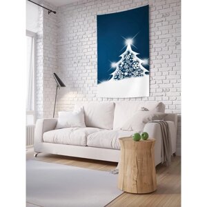 Декоративное панно с фотопечатью «Снежная ель», вертикальное, размер 150х200 см