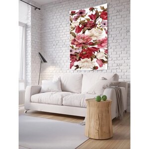 Декоративное панно с фотопечатью «Спелые цветы», вертикальное, размер 100х150 см