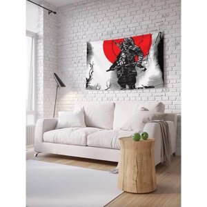 Декоративное панно с фотопечатью «Японский самурай», горизонтальное, размер 100х150 см