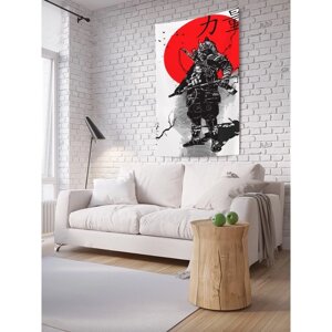 Декоративное панно с фотопечатью «Японский самурай», вертикальное, размер 100х150 см