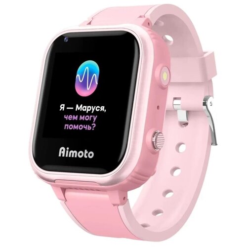 Детские смарт-часы Aimoto IQ 4G, 1.44", GPS, видеозвонок, голосовой помощник Маруся, розовые