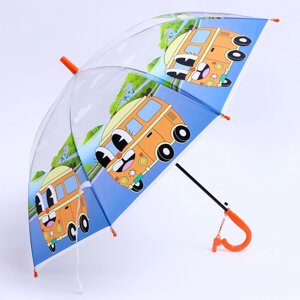 Детский зонт п/авт со свистком «Автобус» d = 84 см, 8 спиц, 65 7 6 см