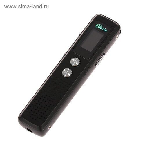 Диктофон Ritmix RR-120 8GB, MP3/WAV, дисплей, металл корпус, черный