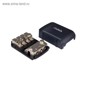 Дистрибьютор питания Aura FHM-4048 miniANL, никель на 4 предохранителя