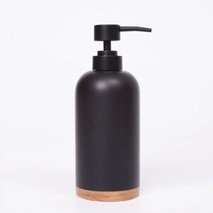Дозатор для жидкого мыла Vils K-6199, цвет чёрная/дерево