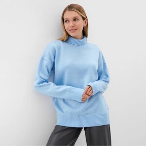 Джемпер вязанный женскийMINAKU: Knitwear collection цвет голубой, р-р 42-44