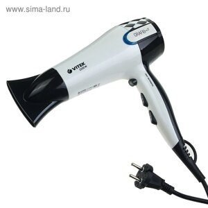 Фен для волос Vitek VT-2299 W, 2200Вт, 2 скорости, 3 температурных режима, белый