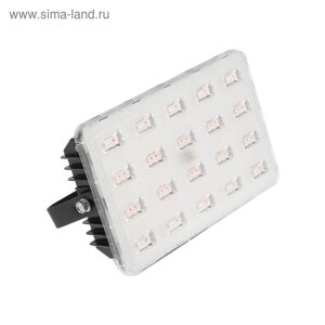 Фитопрожектор светодиодный Luazon, 50 Вт, IP65, 220 В, мультиспектральный