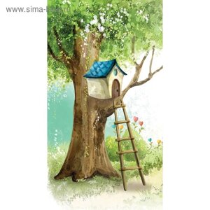 Фотообои "Домик на дереве с лесенкой" 1-А-131 (1 полотно), 150х270 см