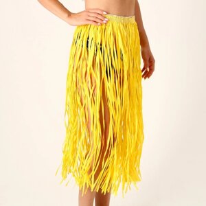 Гавайская юбка, 80 см, цвет желтый