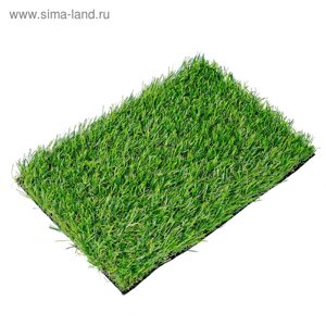 Газон искусственный, ландшафтный, ворс 30 мм, 4 25 м, зелёный двухцветный