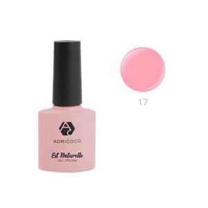 Гель-лак камуфлирующий Adricoco Est Naturelle,17 яркий персиково-розовый, 8 мл