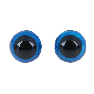 Глаза винтовые с заглушками, полупрозрачные, набор 4 шт, цвет голубой, размер 1 шт: 1,31,3 см