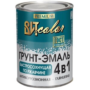 Грунт-эмаль по ржавчине 4 в 1 черная ВИТcolor 0,8кг